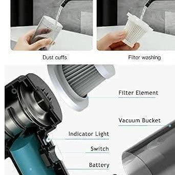 2 in 1 Vacuum Cleaner-Handheld Vacuum Car Cleaner Air Duster Wireless Rechargeable Home